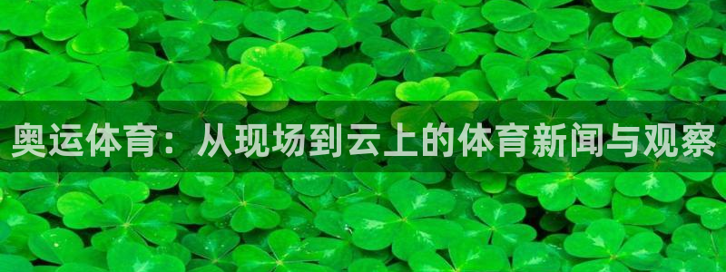 奥运体育：从现场到云上的体育新闻与观察