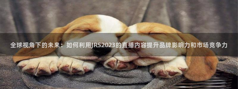 全球视角下的未来：如何利用JRS2023的直播内容提升品牌影响力和市场竞争力